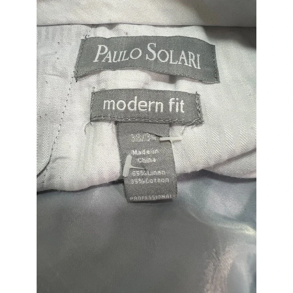 Paulo solari Mens Pants Blue Size 38x34